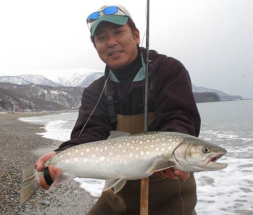 Lake trout in Japan  Kawasaki Fly Fishing