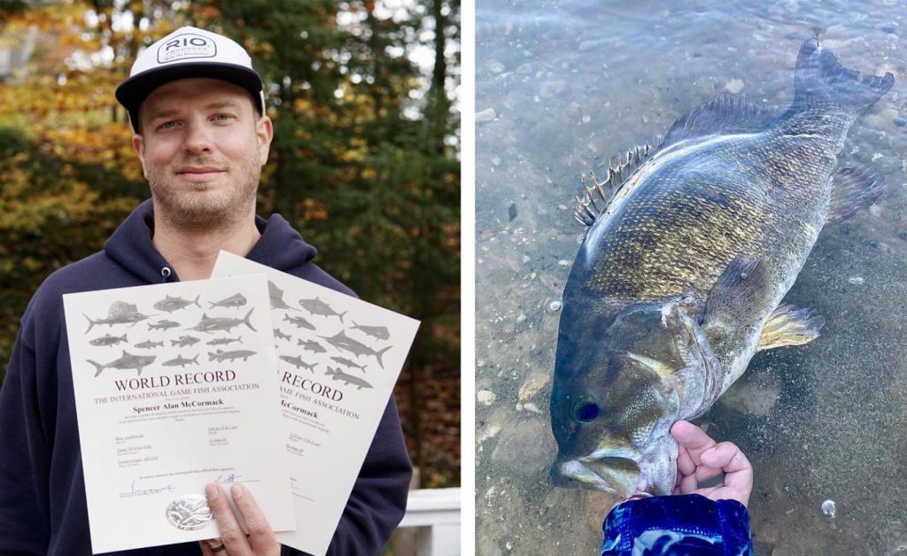 BiggestSmallmouth on fly 12 World Record Smallmouth Bass on Fly