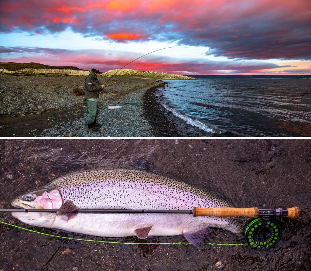 Outdoors International Podcast: Fly Fishing for Giant Rainbow Trout in  Argentina on Stobel Lake