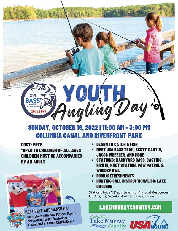 Youth Angling Day at the 2022 XVI Black Bass World Championship @ Columbia Canal and Riverfront Park